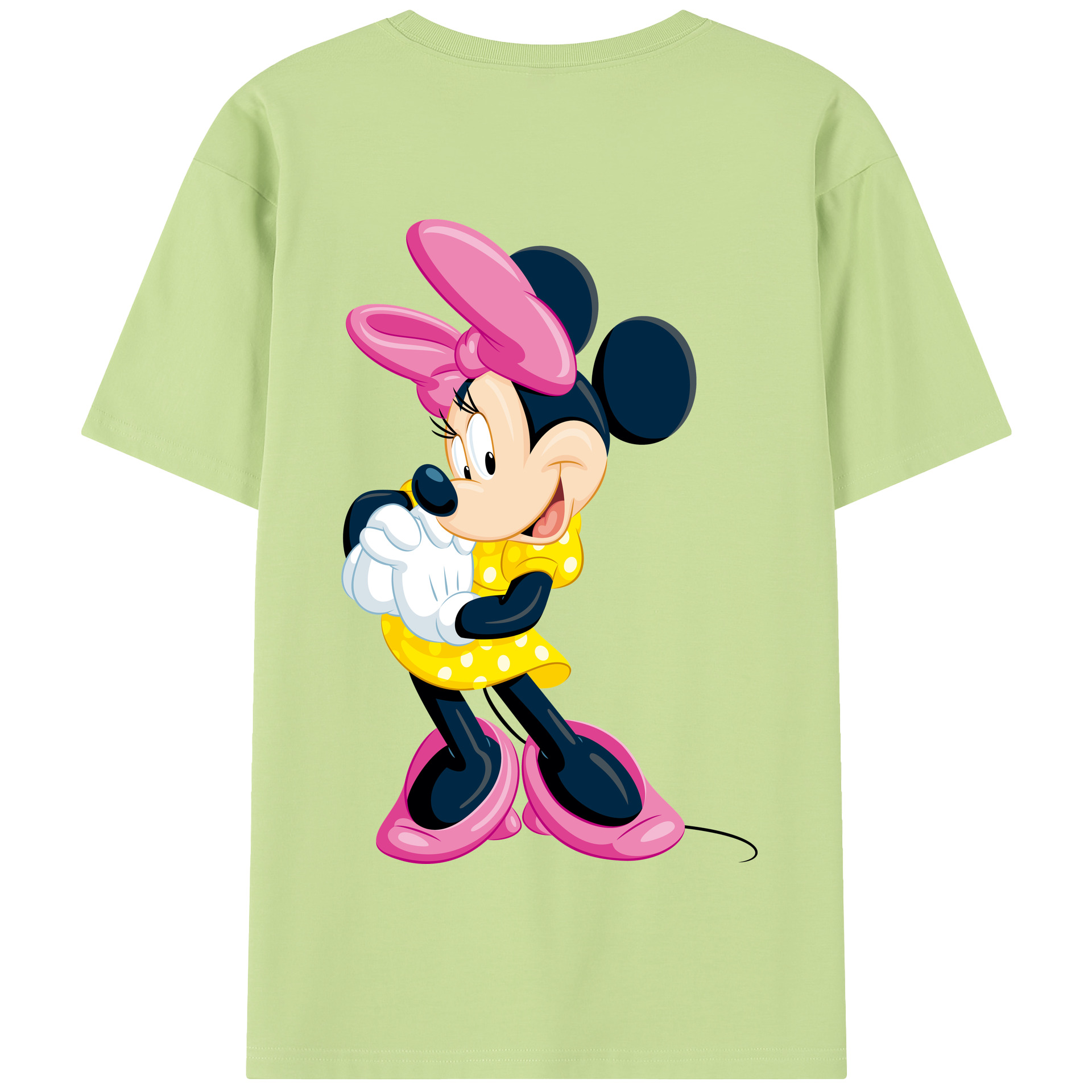 （画像用） ミッキーマウス Mickey Mouse 綿100％半袖Tシャツ（背面プリント）